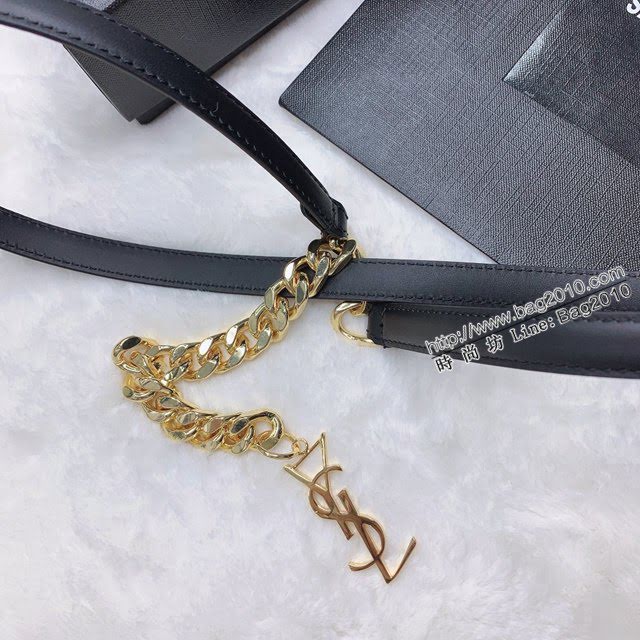 Saint Laurent女士皮帶 聖羅蘭YSL鏈條五金小牛皮腰帶  jjp2142